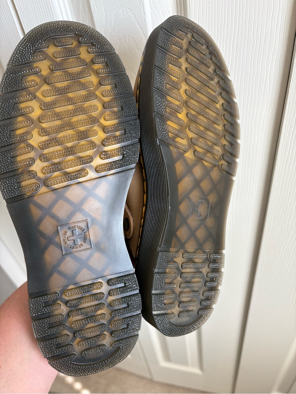 Dr. Martens Tan Suede Clog Mules - Picture 4 of 5